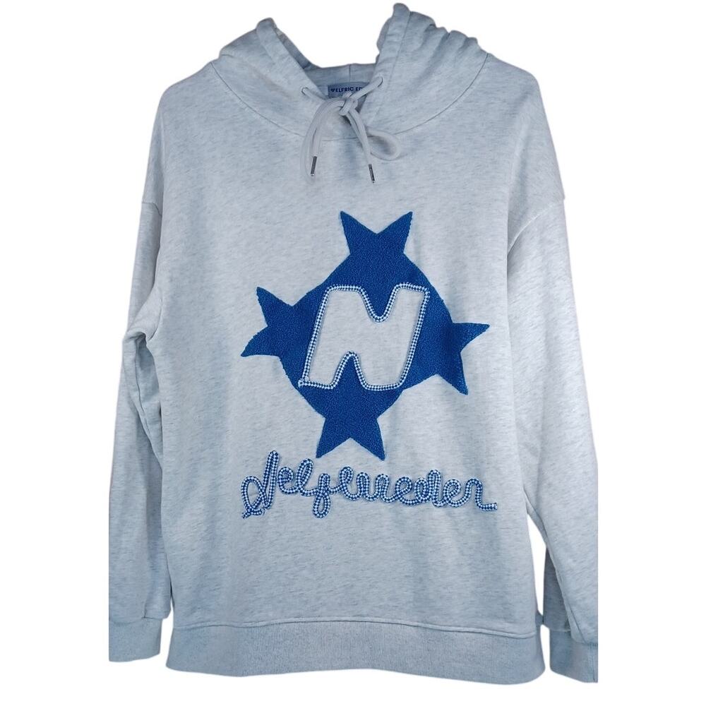 Aelfric Eden Oversized Star Hoodie Size Small Y2K Streetwear